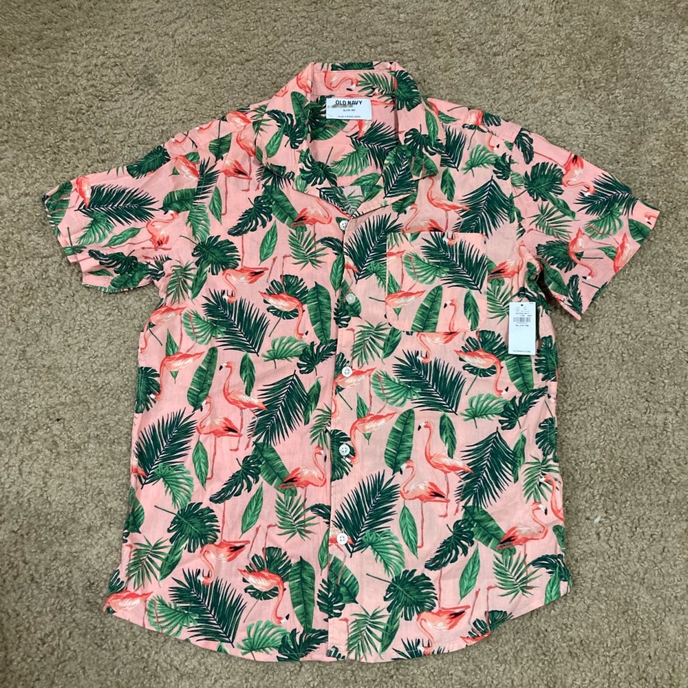 OLD NAVY Short-Sleeve Printed Camp Shirt for Boys
